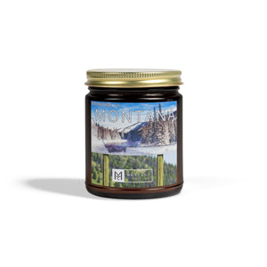 MHKC Welcome to Montana Scented Candles, Coconut Apricot Wax (4oz, 9oz) - Montana Home & Kitchen Co.