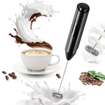 Milk Frother, Handheld Electric Blender stick, Drink Mixer with Food Grade Stainless Steel Stirrer, Battery Operated Foam Maker for Coffee, Cappuccino, Frappe, Matcha, Hot Chocolate Latte - Montana Home & Kitchen Co.