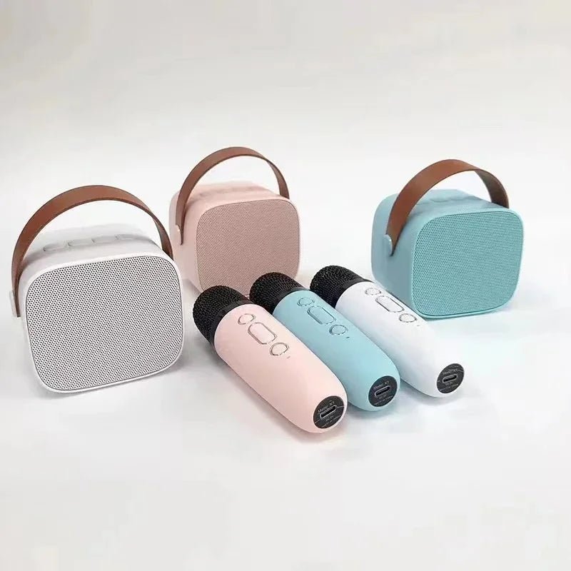 Mini Karaoke Machine Wireless Microphone Portable Bluetooth Home Speaker for Kids Adults Family Singing Birthday Party 2024 - Montana Home & Kitchen Co.