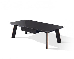 Modern Black and Rose Gold Coffee Table - Montana Home & Kitchen Co.