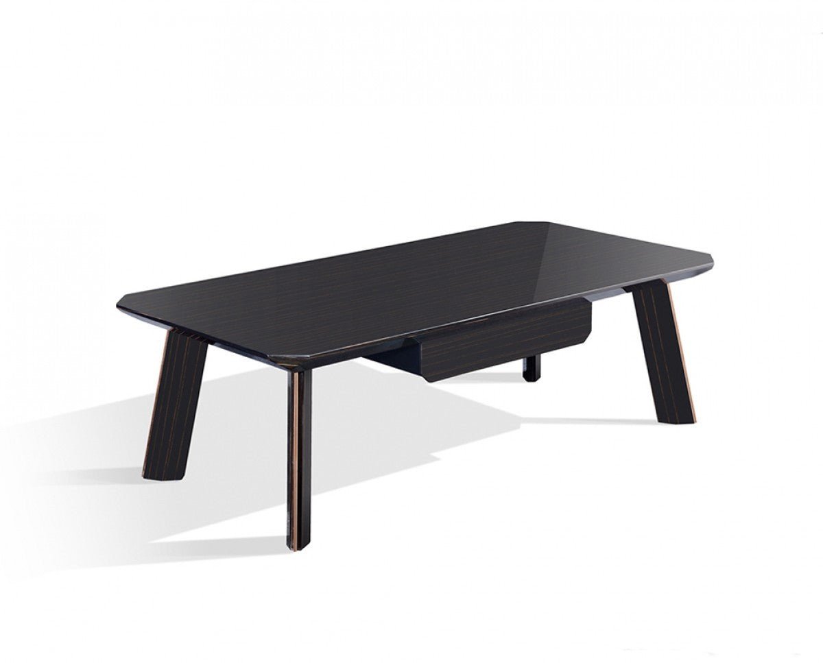 Modern Black and Rose Gold Coffee Table - Montana Home & Kitchen Co.