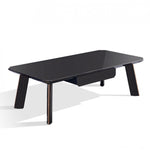 Modern Black and Rose Gold Coffee Table - Montana Home & Kitchen Co.