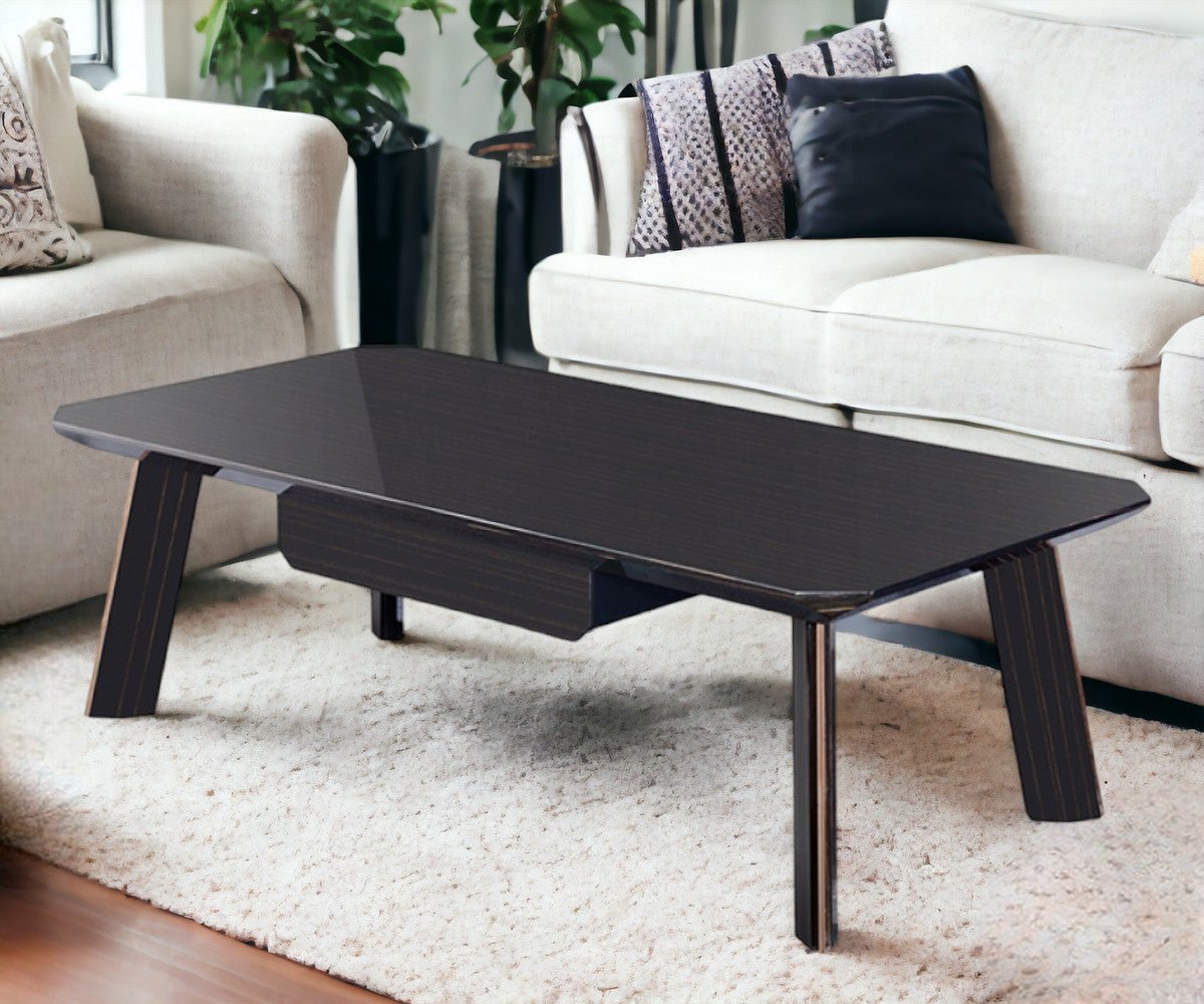 Modern Black and Rose Gold Coffee Table - Montana Home & Kitchen Co.