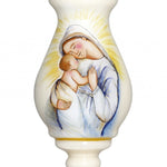 Mother Mary with Baby Hand Painted Mouth Blown Glass Ornament - Montana Home & Kitchen Co.