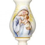 Mother Mary with Baby Hand Painted Mouth Blown Glass Ornament - Montana Home & Kitchen Co.