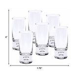 Mouth Blown Crystal 6 Pc Shot Or Vodka Glass Set 3 Oz - Montana Home & Kitchen Co.