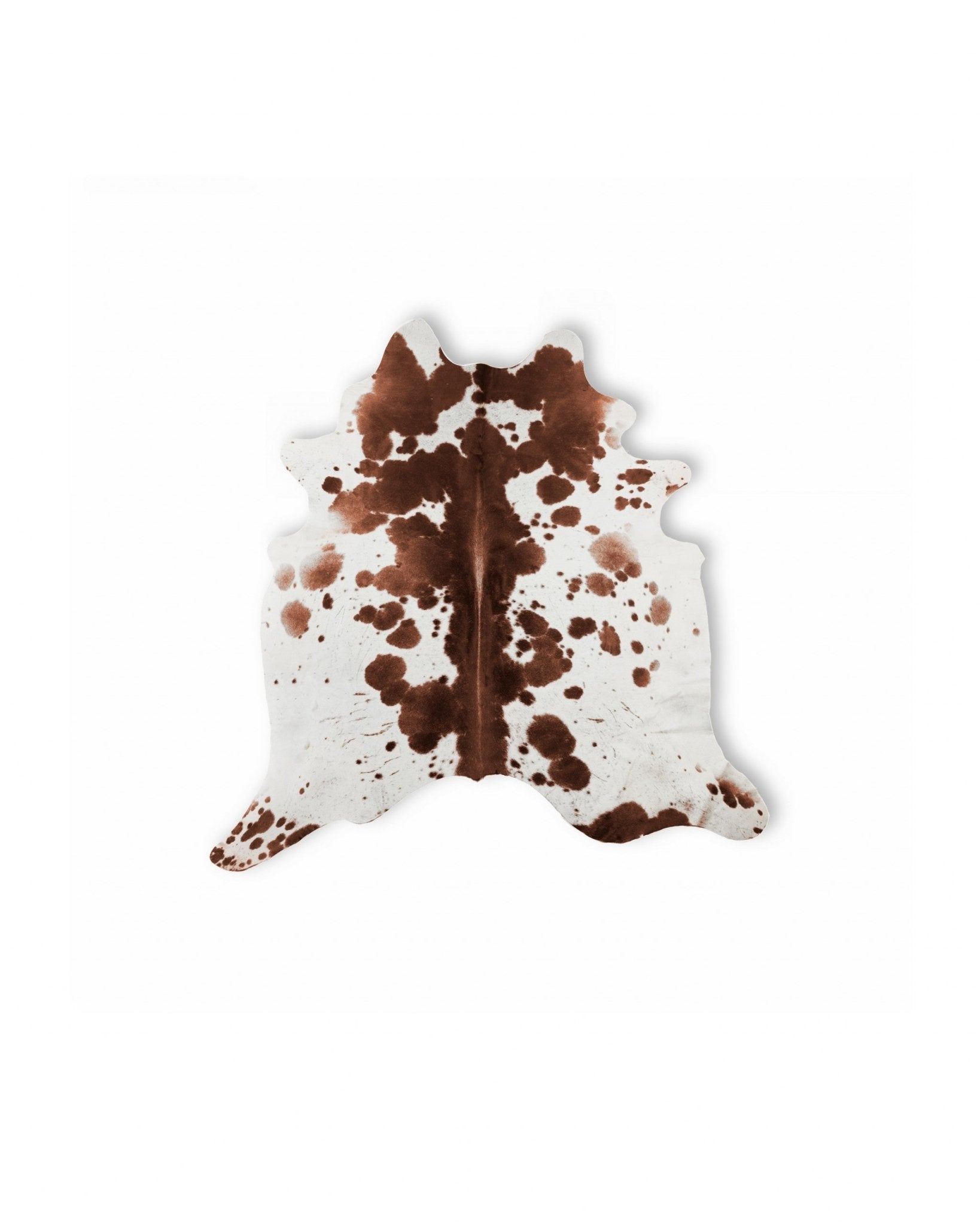 Natural Cowhide Area Rug Brown And White Spotted - Montana Home & Kitchen Co.