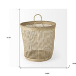 Natural Wicker Basket 20" Set of Three - Montana Home & Kitchen Co.