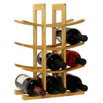 Oceanstar 12 - Bottle Natural Bamboo Wine Rack WR1149 - Montana Home & Kitchen Co.