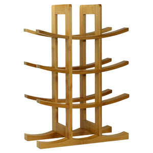 Oceanstar 12 - Bottle Natural Bamboo Wine Rack WR1149 - Montana Home & Kitchen Co.