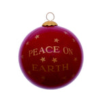 Peace on Earth Dove Hand Painted Mouth Blown Glass Ornament - Montana Home & Kitchen Co.