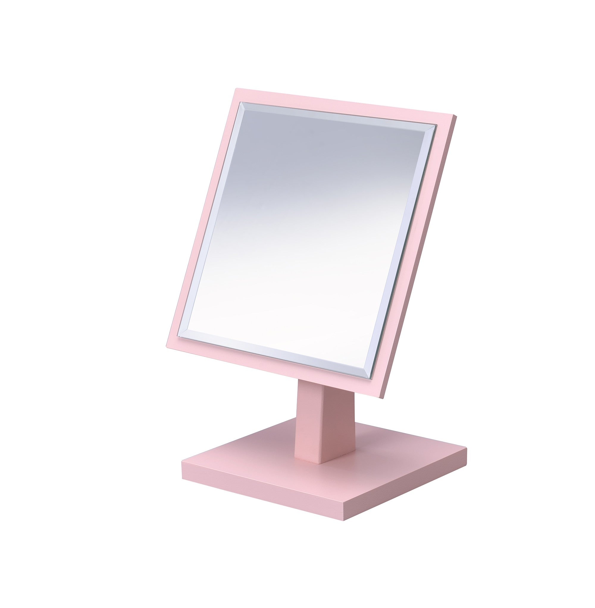 Pink Rectangle Makeup Shaving Tabletop Mirror - Montana Home & Kitchen Co.