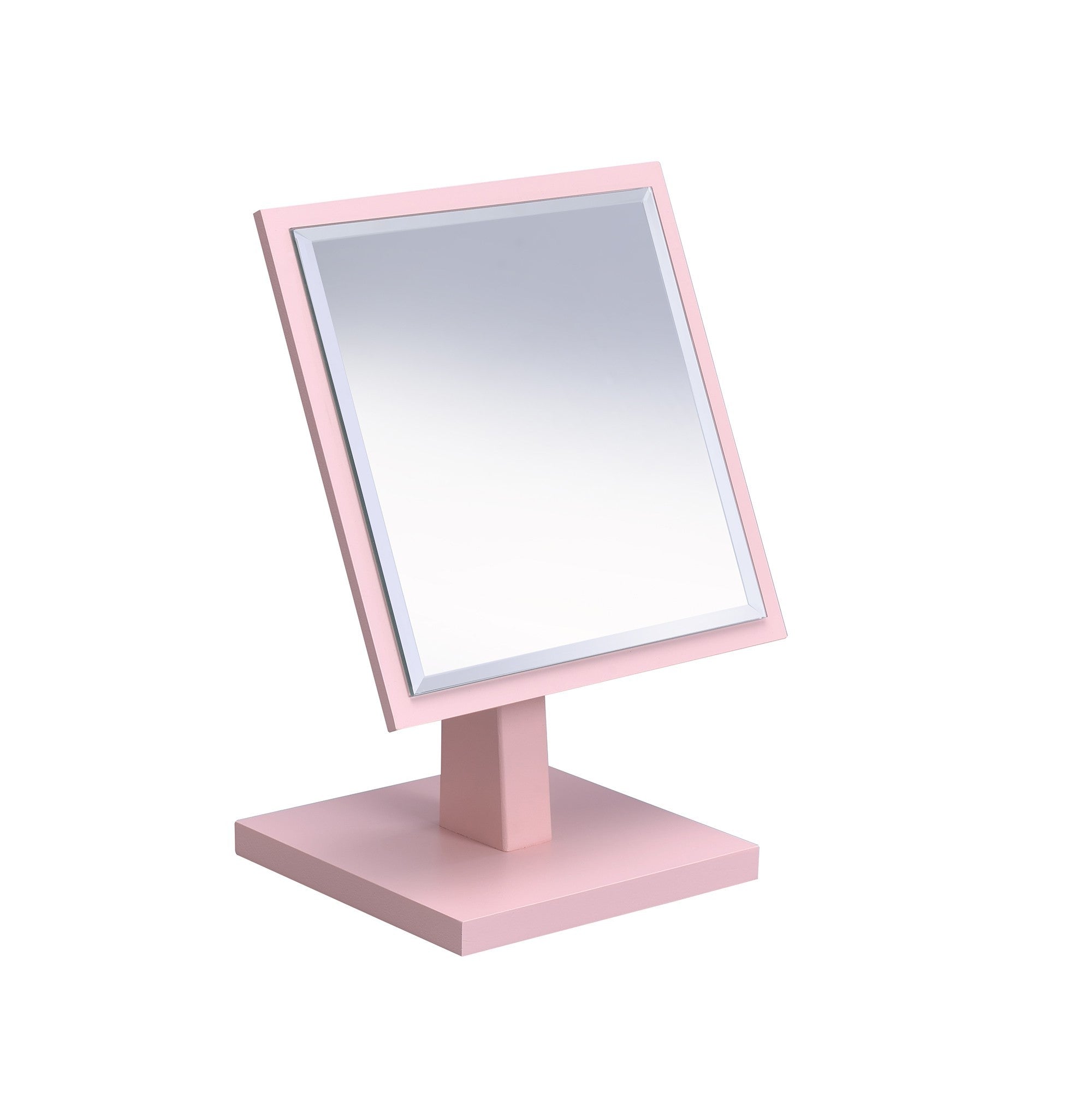 Pink Rectangle Makeup Shaving Tabletop Mirror - Montana Home & Kitchen Co.