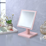 Pink Rectangle Makeup Shaving Tabletop Mirror - Montana Home & Kitchen Co.