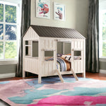 Playhouse Bed Frame (White Solid Wood) - Montana Home & Kitchen Co.