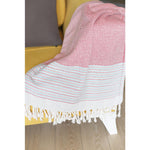 Red And White Checked Turkish Towel Or Throw Blanket - Montana Home & Kitchen Co.