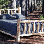 Rustic And Natural Cedar California King Traditional Log Bed - Montana Home & Kitchen Co.