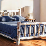 Rustic And Natural Cedar Double Traditional Log Bed (Unfinished) - Montana Home & Kitchen Co.