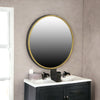 Rustic Gold Round Mirror Sconce - Montana Home & Kitchen Co.