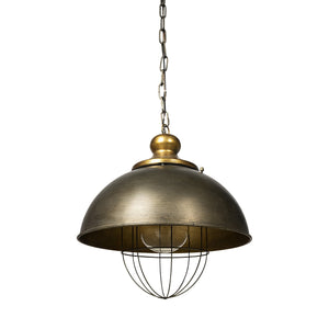 Rustic Gold Ton Metal Dome Hanging Light - Montana Home & Kitchen Co.