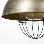 Rustic Gold Ton Metal Dome Hanging Light - Montana Home & Kitchen Co.