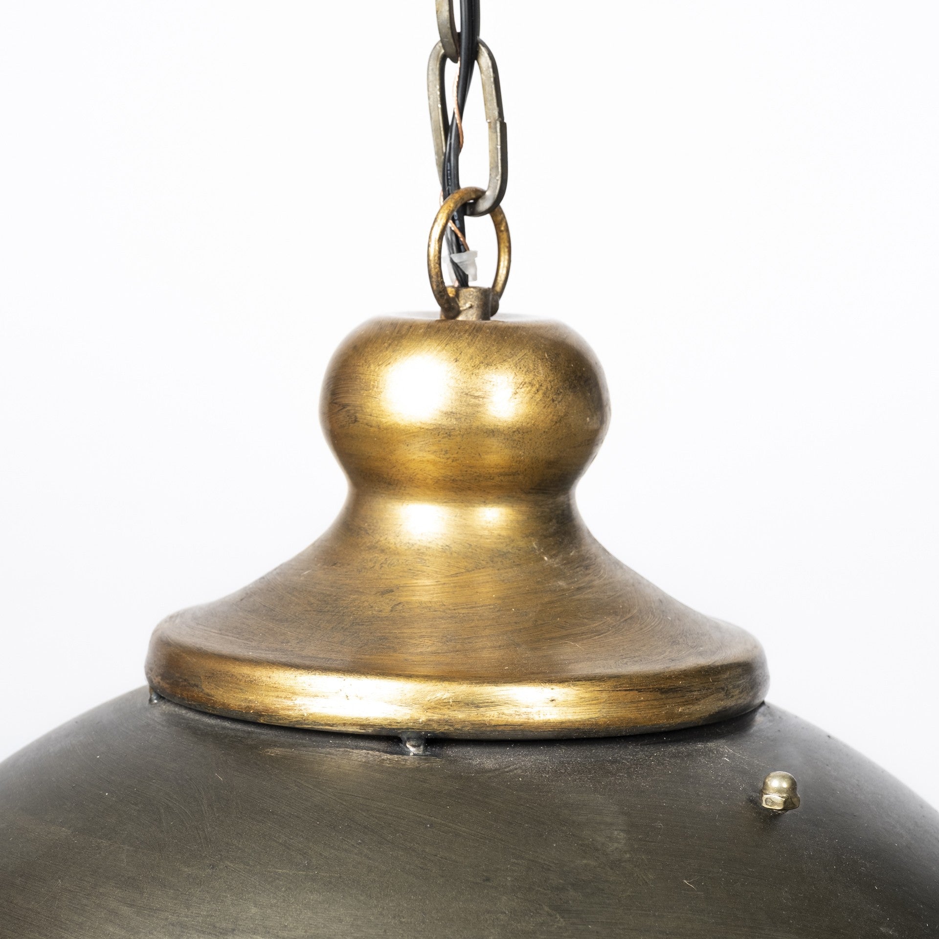 Rustic Gold Ton Metal Dome Hanging Light - Montana Home & Kitchen Co.