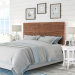 Rustic Woven Banana Leaf Headboard Straight King Size - Montana Home & Kitchen Co.