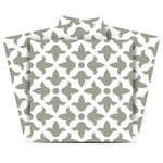 Sage Gray Fleur Removable Peel And Stick Tiles 4" X 4" - Montana Home & Kitchen Co.