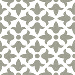 Sage Gray Fleur Removable Peel And Stick Tiles 4" X 4" - Montana Home & Kitchen Co.