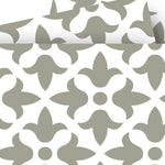 Sage Gray Fleur Removable Peel And Stick Tiles 4" X 4" - Montana Home & Kitchen Co.