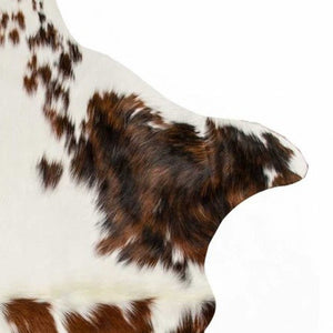 Salt & Pepper Cowhide Rug - Chocolate & White 72" X 84" - Montana Home & Kitchen Co.