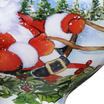 Santa Riding a Sleigh Hand Painted Mouth Blown Glass Ornament - Montana Home & Kitchen Co.