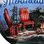 Scenic Life is Better in the Mountains Hand Painted Mouth Blown Glass Ornament - Montana Home & Kitchen Co.