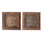 Set of 2 Rustic Carved Wood Wall Art - Montana Home & Kitchen Co.