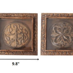 Set of 2 Rustic Carved Wood Wall Art - Montana Home & Kitchen Co.