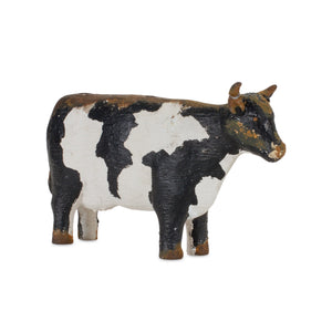 Set of Four Black and White Farm Animal Polyresin Tabletop Candleholders - Montana Home & Kitchen Co.