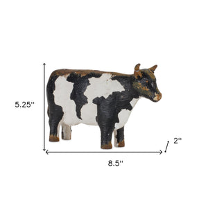 Set of Four Black and White Farm Animal Polyresin Tabletop Candleholders - Montana Home & Kitchen Co.