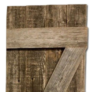 Set of Two 36" X 14" Gray Solid Wood Wall Decor - Montana Home & Kitchen Co.