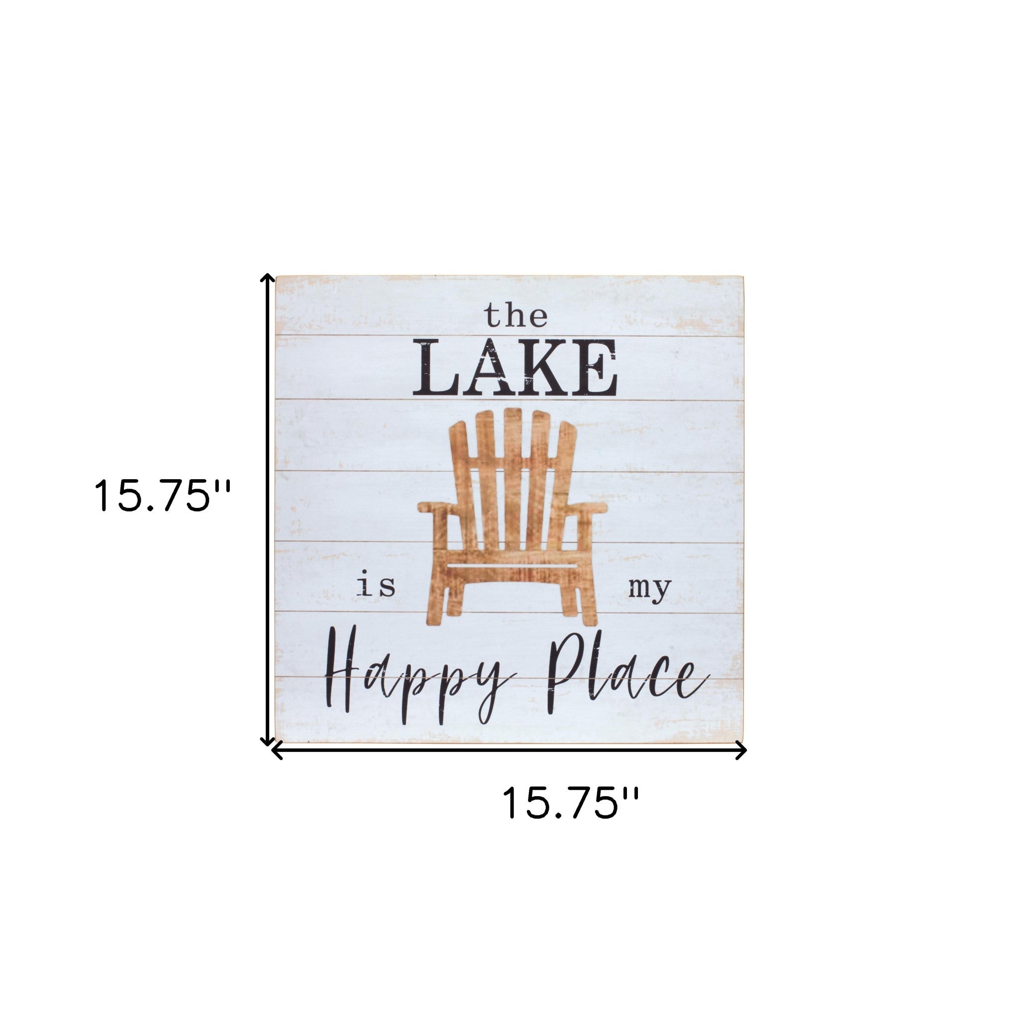 Set Of Two White Solid Wood Lake Wall Decor - Montana Home & Kitchen Co.