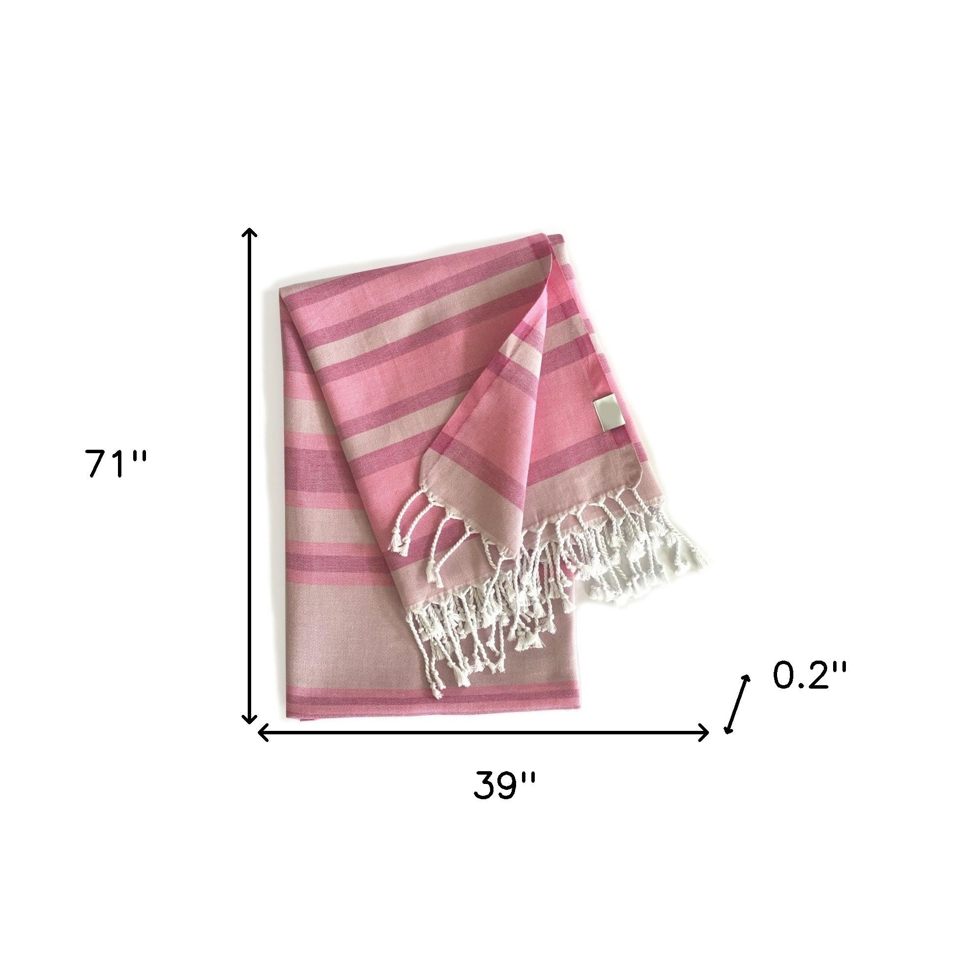 Shades of Pink Striped Design Turkish Beach Blanket - Montana Home & Kitchen Co.