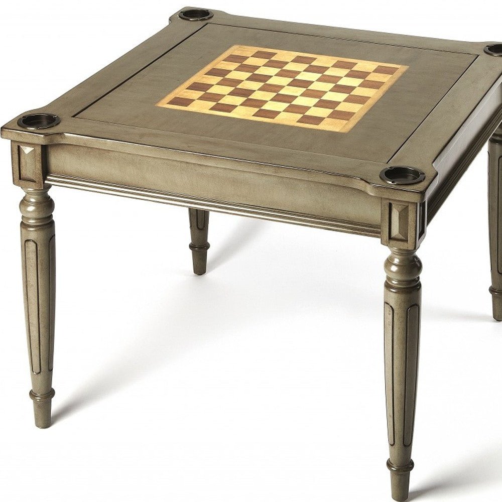 Silver Satin Multi Game Table - Montana Home & Kitchen Co.