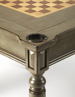 Silver Satin Multi Game Table - Montana Home & Kitchen Co.