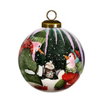 Snowman You Are a Blessing To Me Hand Painted Mouth Blown Glass Ornament - Montana Home & Kitchen Co.