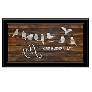 Spread Your Wings and Fly 2 Black Framed Print Wall Art - Montana Home & Kitchen Co.