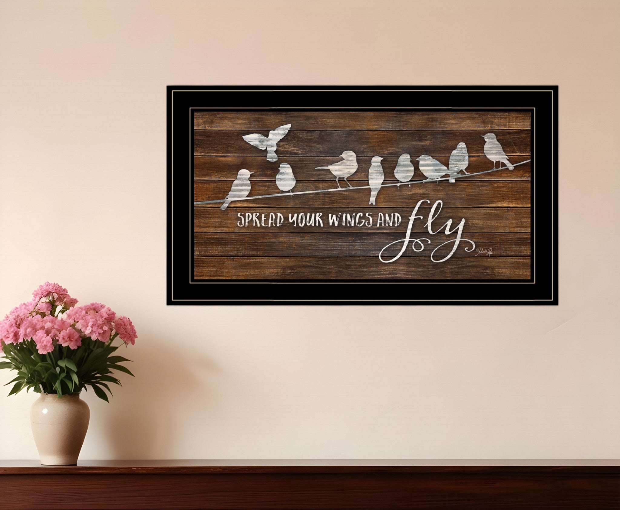 Spread Your Wings and Fly 2 Black Framed Print Wall Art - Montana Home & Kitchen Co.