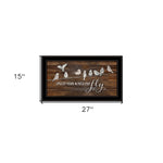 Spread Your Wings and Fly 2 Black Framed Print Wall Art - Montana Home & Kitchen Co.