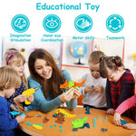 Take Apart Dinosaur Toys DIY Dinosaur Construction Building Block Assembly Toys with Electric Drill for Kids 3 to 7 Year Old - Montana Home & Kitchen Co.