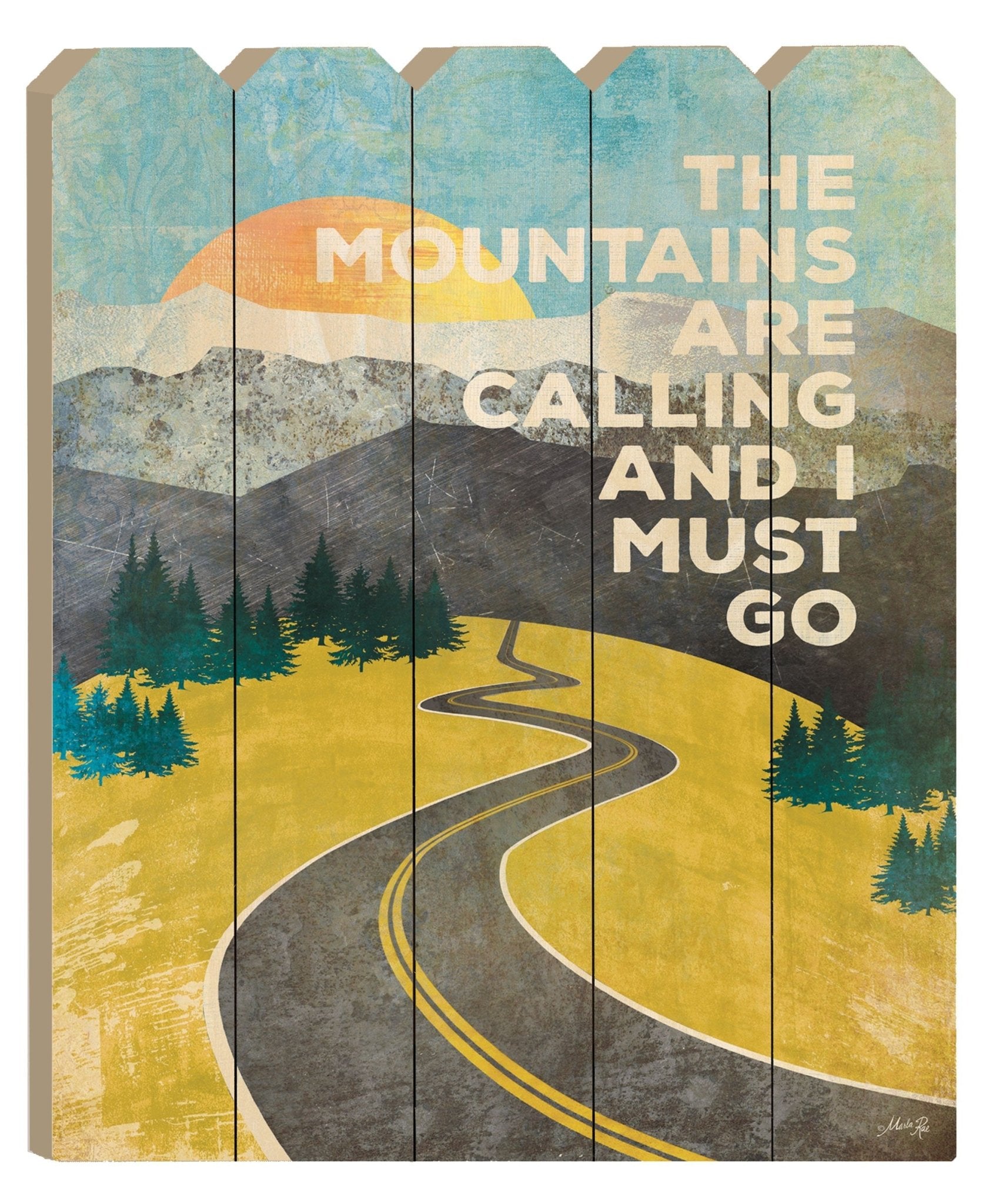 The Mountains are Calling Unframed Print Wall Art - Montana Home & Kitchen Co.