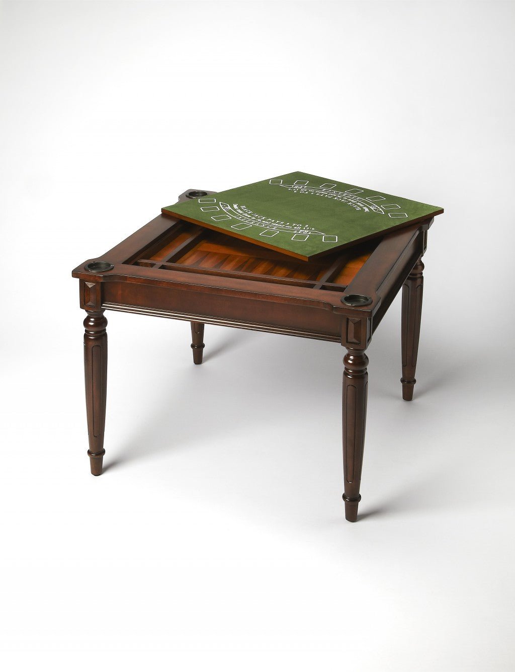 Traditional Cherry Multi Game Table - Montana Home & Kitchen Co.