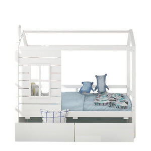 Twin Four Poster (White) - Montana Home & Kitchen Co.